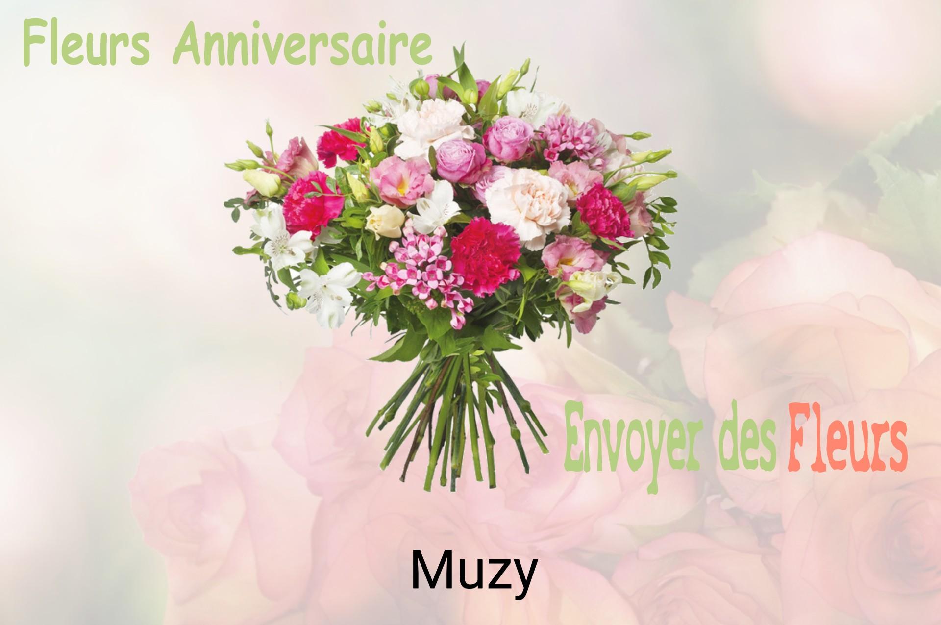 Bouquet de fleurs d’anniversaire livré à Muzy